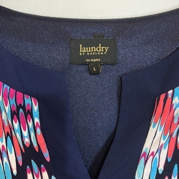 Laundry by Shelli Segal mosaic colorful tunic dress size large - Picture 7 of 10